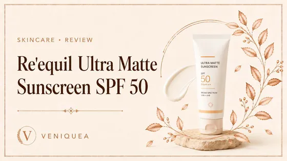 A matte sunscreen tube on ivory linen with a soft palm-leaf shadow