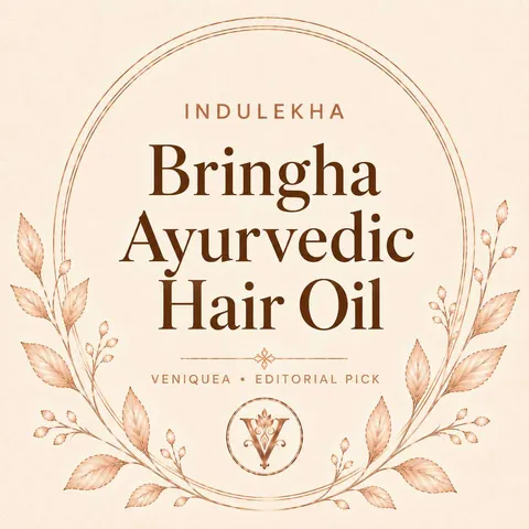 Veniquea editorial tile for Indulekha Bringha Ayurvedic Hair Oil