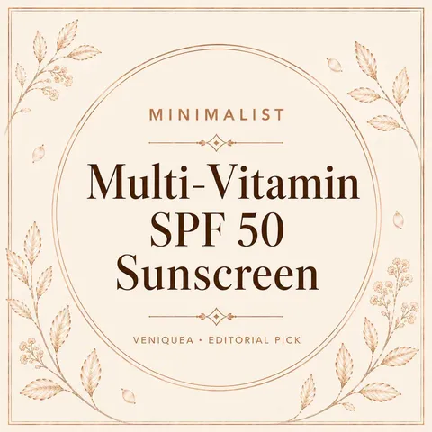 Veniquea editorial tile for Minimalist Multi-Vitamin SPF 50 Sunscreen